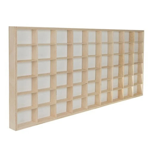 VETRINA ESPOSITORE MODELLISMO VETRINETTA IN LEGNO per modellini sorpresine bambole