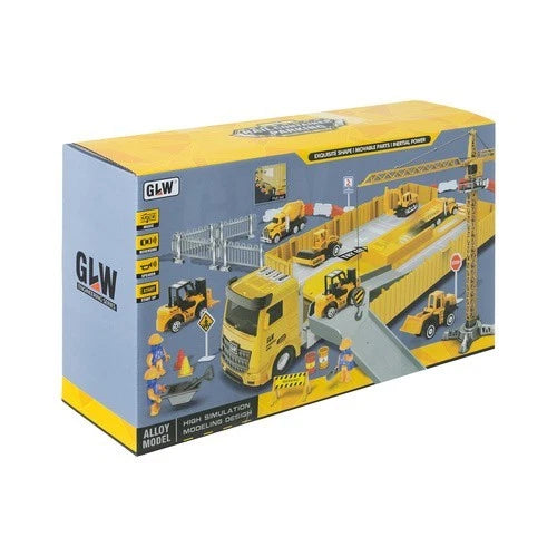 Camion Giocattolo per Bambini Veicoli da Cantiere Gru Gioco Betoniera Garage ecc