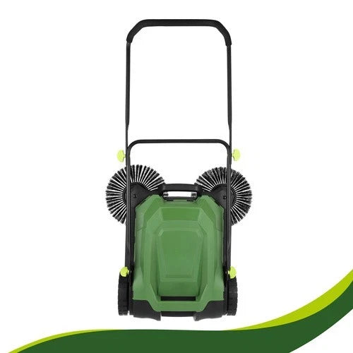 Raccoglitore di foglie e erba raccoglifoglie 24 litri a spazzole maneggevole