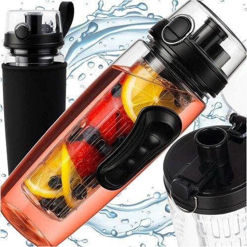 Borraccia per l'acqua con infusore per Frutta 1 litro Bottiglia per sport