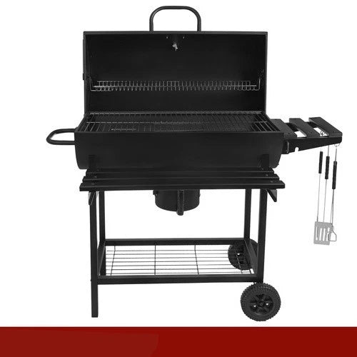 bbq barbecue xxl a carbone carbonella + accessori , soffiatore, copertura, termometro griglie