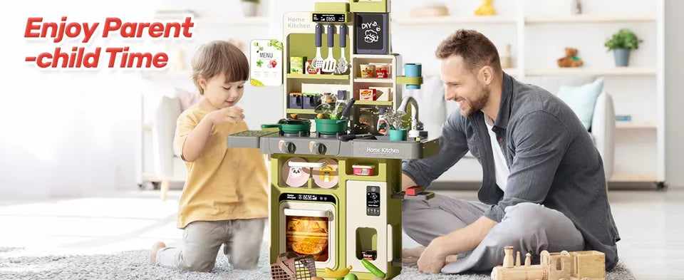 Cucina Giocattolo per bambini Vapore Acqua pentole e Accessori Inclusi