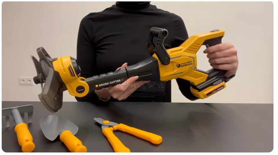 tagliaerba giocattolo per bambini manico allungabile SUONI LUCI gioco giardino