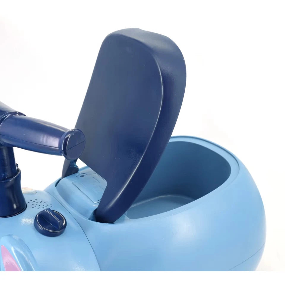 Auto a spinta ride on disney STITCH cavalcabile con luci suoni Zoom zoom cavalcabile
