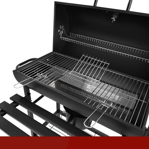 bbq barbecue xxl a carbone carbonella + accessori , soffiatore, copertura, termometro griglie