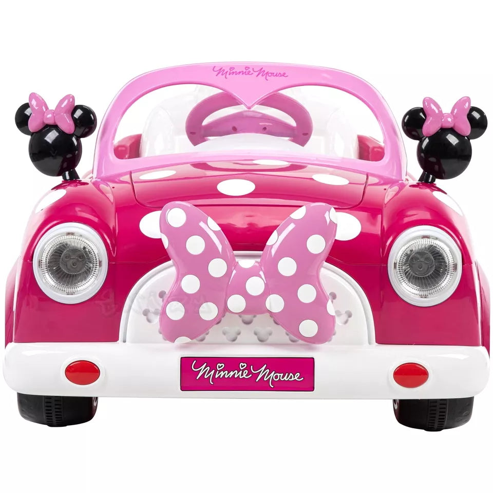 Auto elettrica per bambini Minnie Mouse 6 V litio macchina elettrica luci  suoni
