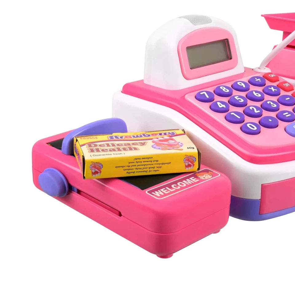 Registratore di Cassa Giocattolo Bambini Supermercato Elettronico luci e suoni