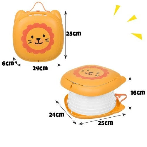 vasino per bambini con sacchetti inclusi riduttore wc sedile portatile o da casa