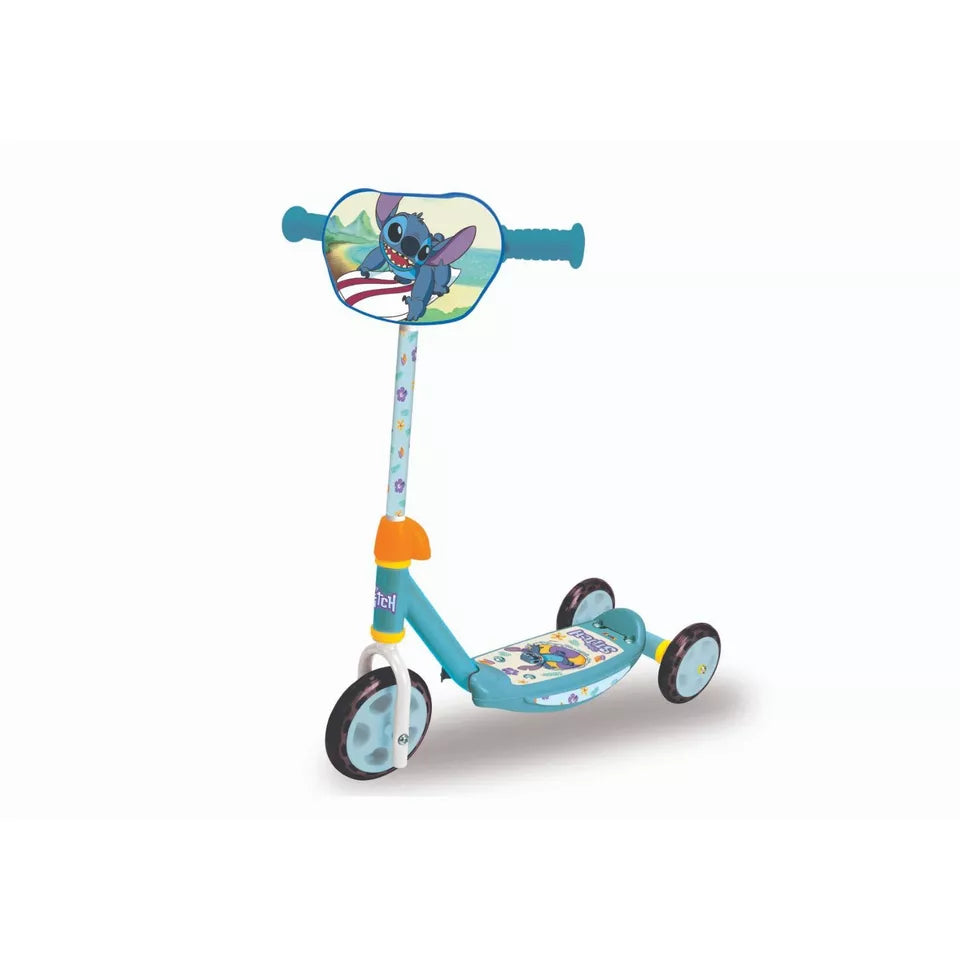 monopattino bambini monopattino Stitch 3 ruote con manubrio regolabile metallo