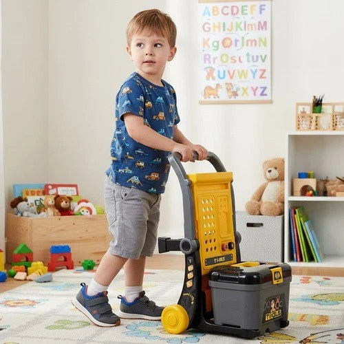 BANCO da lavoro con ATTREZZI set attrezzi giocattolo per bambini con valigetta