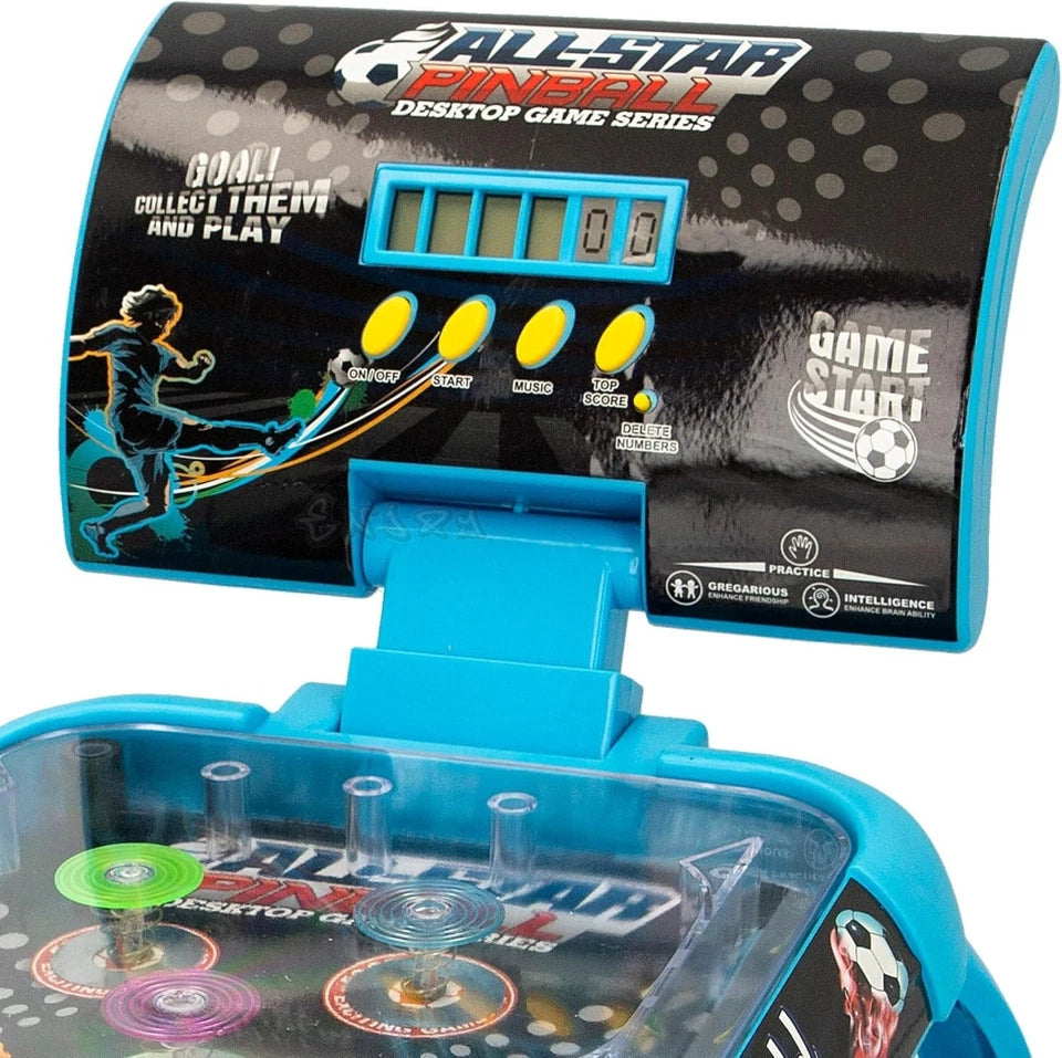 FLIPPER PINBALL ELETTRICO PORTATILE GIOCO DA TAVOLO CON LUCI E SUONI
