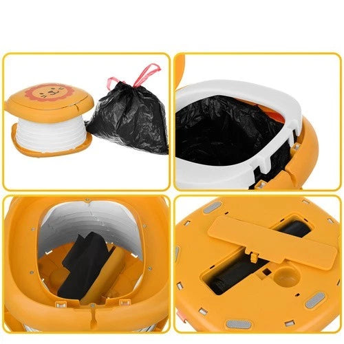 vasino per bambini con sacchetti inclusi riduttore wc sedile portatile o da casa