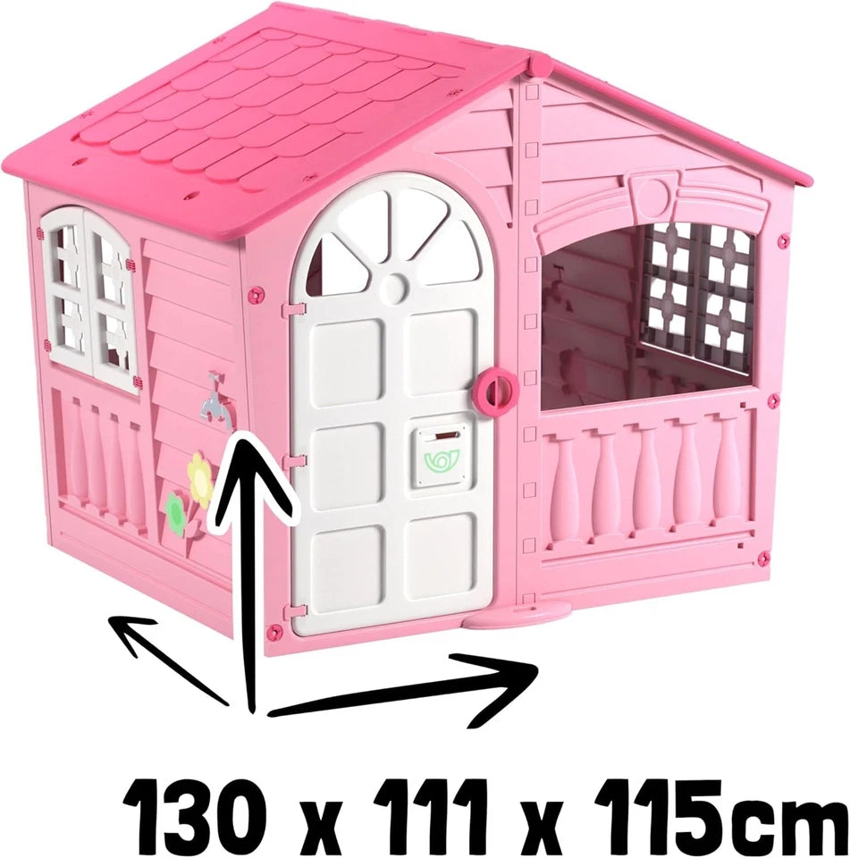 CASA PER BAMBINI rosa giardino Casa Grande Casetta XXL interno ed esterno h. 130