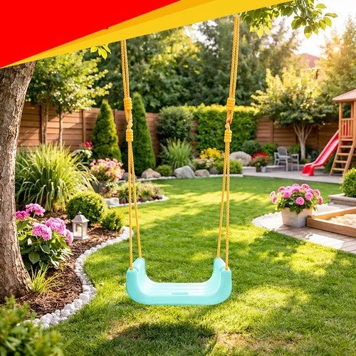 Seggiolino per Altalena bambini con Protezione REMOVIBILI 3 in 1 con schienale