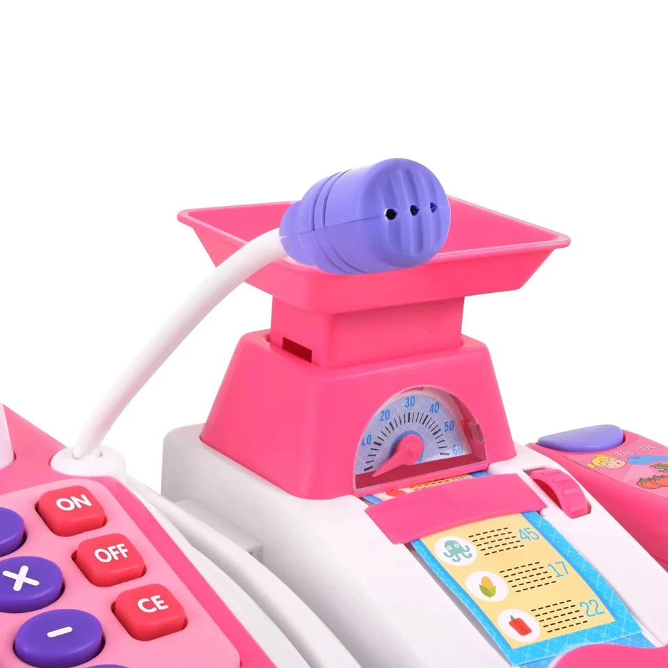 Registratore di Cassa Giocattolo Bambini Supermercato Elettronico luci e suoni