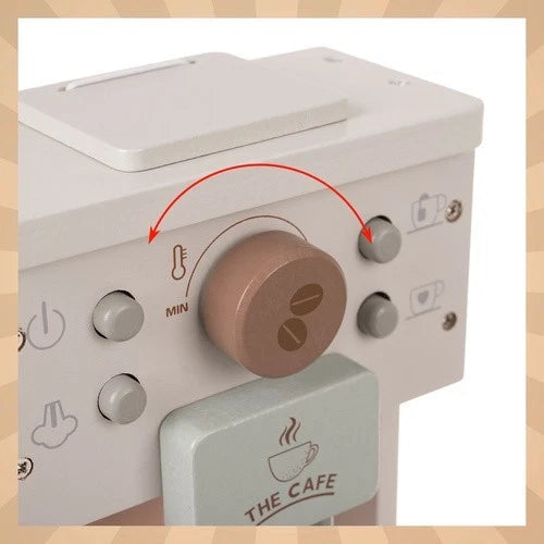 macchina caffè giocattolo in legno per bambini gioco in legno con accessori