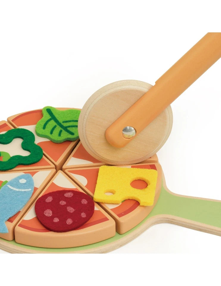 forno della pizza giocattolo in legno cibo e accessori gioco cucina chef pizza