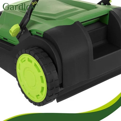 Raccoglitore di foglie e erba raccoglifoglie 24 litri a spazzole maneggevole