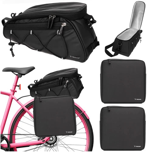 borsa per bicicletta borsa termica posteriore e 2 laterali impermeabili x bici