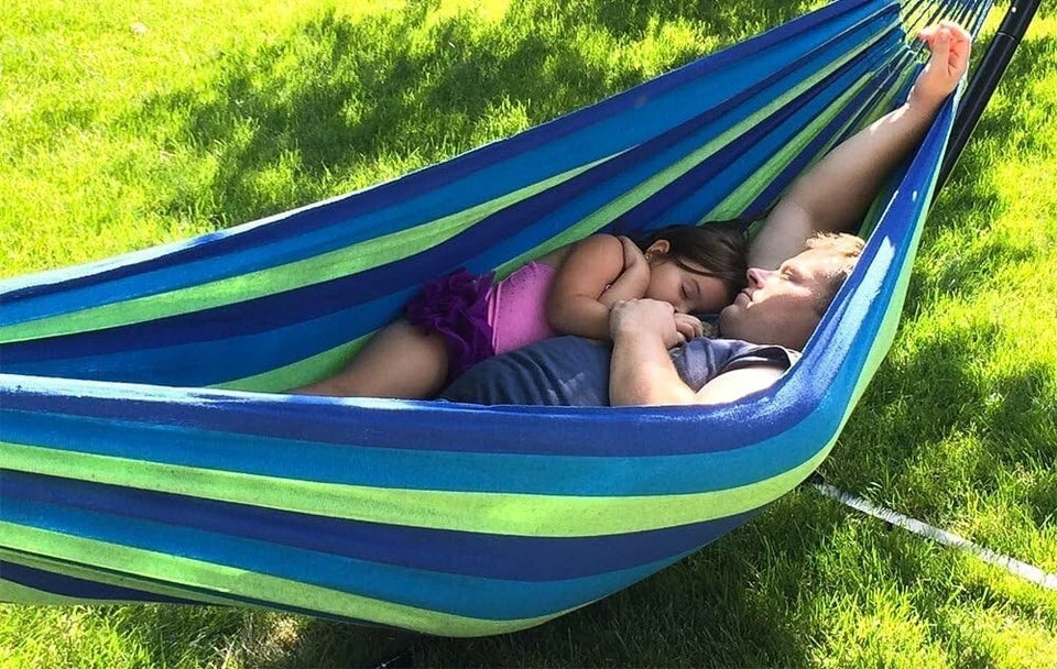 Amaca da giardino per 2 persone portata 150 kg misura 190x 160 cm.