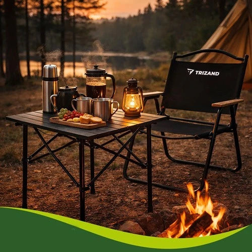 tavolo pieghevole da campeggio tavolo per il giardino in acciaio con sacca per trasporto