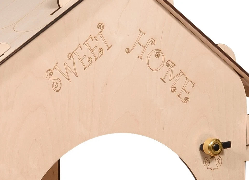 casa per bambini in legno casetta gioco con lavagna luci e tavolo