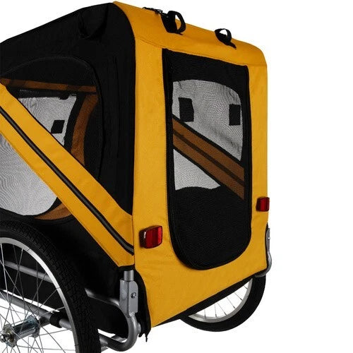 Rimorchio per Bicicletta Carrello Trasporto cani  e animali fino a 40 kg di peso