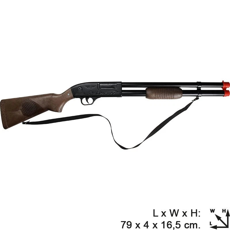 Fucile a pompa giocattolo fucile sonoro polizia Mossberg 500 metallo e plastica