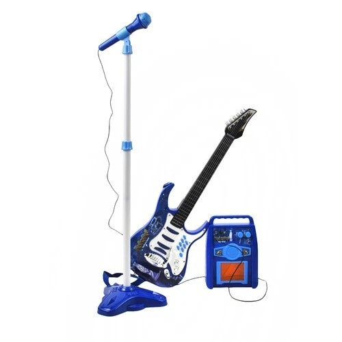 Chitarra elettrica per bambini basso con microfono amplificatore e asta Set Comp