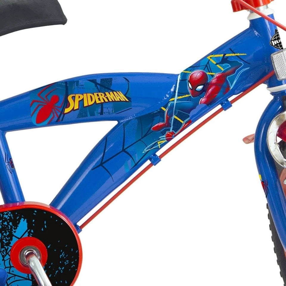 Bicicletta Spiderman 16 Pollici Bici Uomo Ragno Bambino ruote 4 5 6 anni