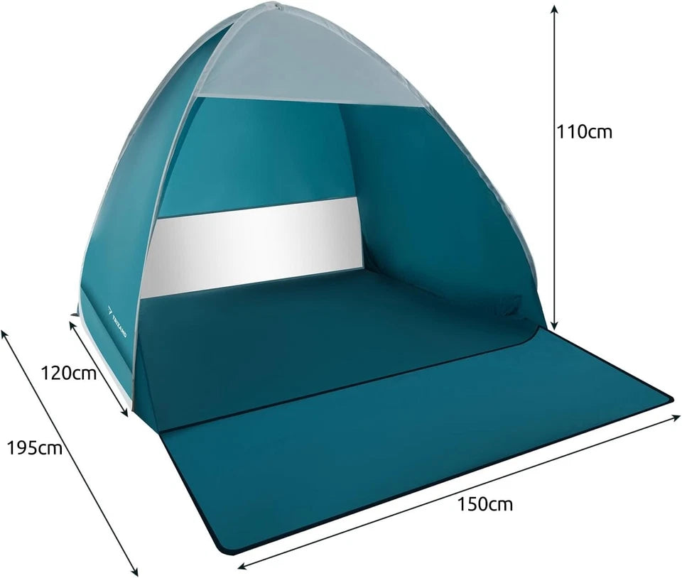 Tenda DA SPIAGGIA pop-up per 2 PERSONE campeggio filtro uv Tenda  Impermeabile