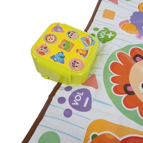 TAPPETO interattivo per bambini con giochi musica e versi di animali cm. 82x65