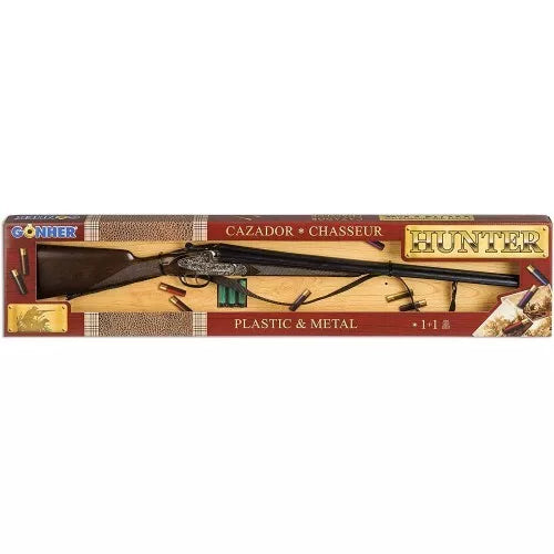 FUCILE DA CACCIA per bambini DOPPIETTA GIOCATTOLO IN METALLO E PLASTICA TRACOLLA