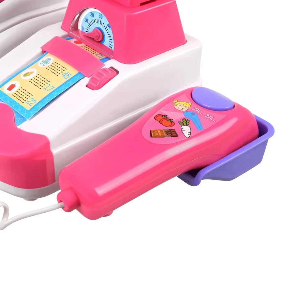 Registratore di Cassa Giocattolo Bambini Supermercato Elettronico luci e suoni