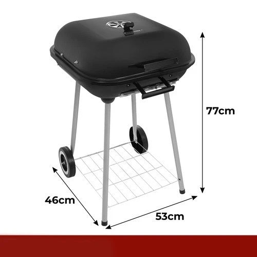 barbecue bbq a carbone carbonella per giardino terrazzo campeggio con ruote