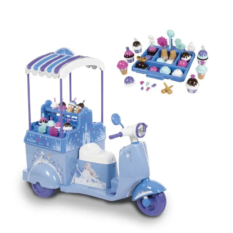 vespa elettrica bambini carretto gelati frozen batteria 7,2 V 3-7 anni luce suoni