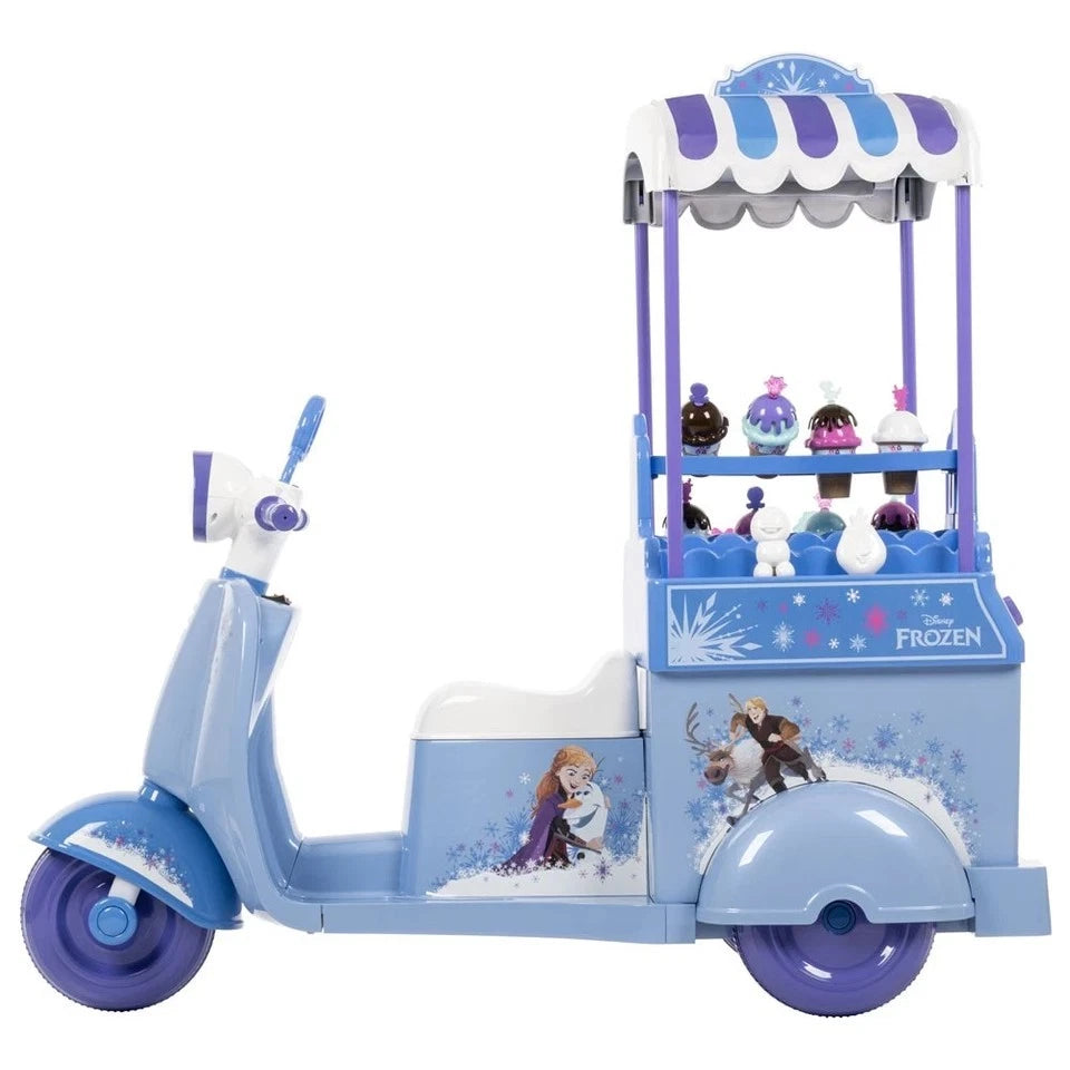 vespa elettrica bambini carretto gelati frozen batteria 7,2 V 3-7 anni luce suoni