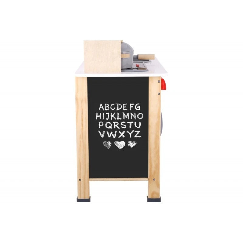 CUCINA giocattolo cucina IN LEGNO per bambini con ACCESSORI lavagna luci e suoni