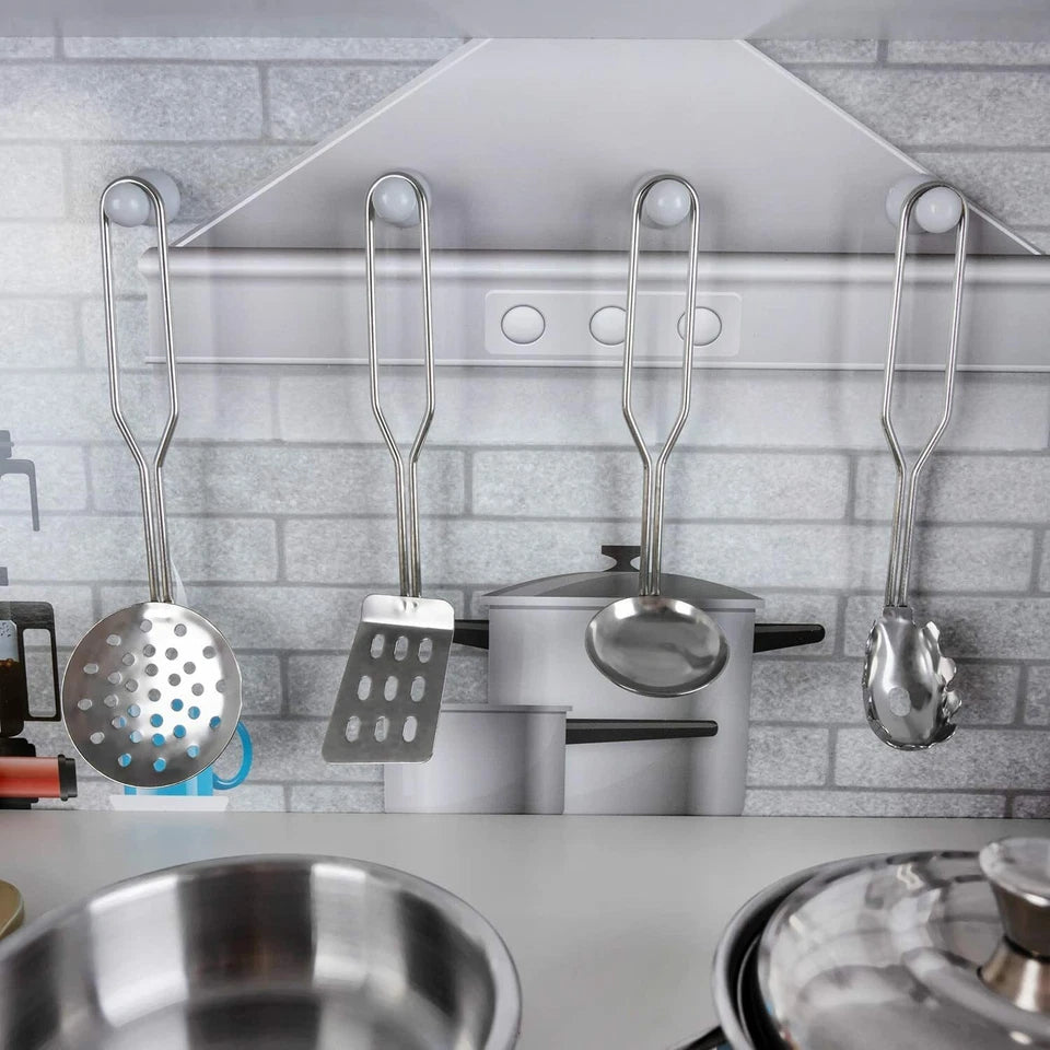 CUCINA PER BAMBINI IN LEGNO CUCINA con FRIGO FORNO e ACCESSORI