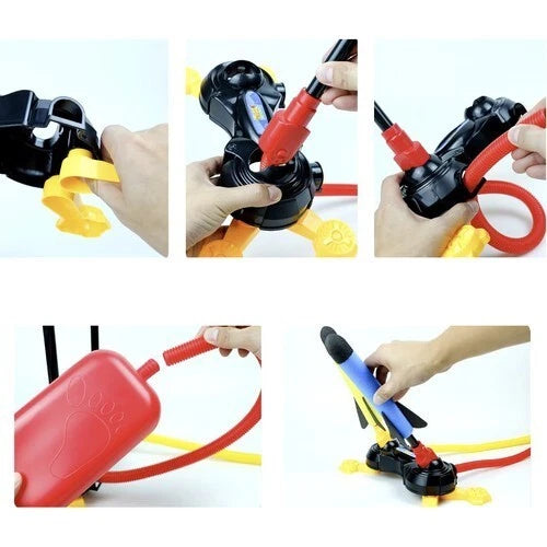 gioco giardino Razzo Spaziale Giocattolo macchina spara razzi per bambini