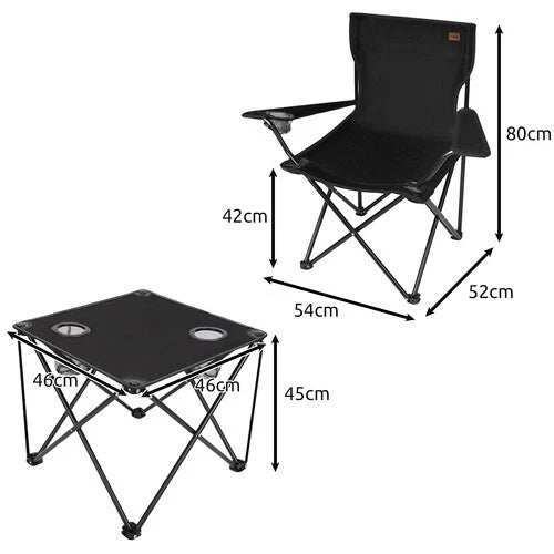 2 sedie + 1 tavolo set giardino pieghevole sedia tavolino campeggio pesca con sa