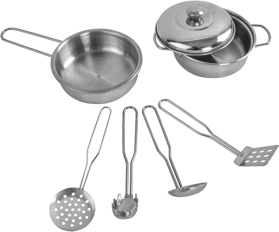 CUCINA PER BAMBINI Moderna IN LEGNO CUCINA con FRIGO FORNO PENTOLE E LUCE