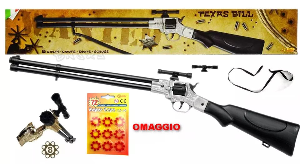 FUCILE VILLA TEXAS  8 COLPI CARABINA IN METALLO E PLASTICA
