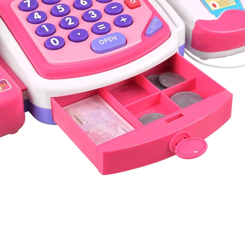 Registratore di Cassa Giocattolo Bambini Supermercato Elettronico luci e suoni