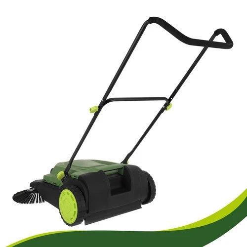 Raccoglitore di foglie e erba raccoglifoglie 24 litri a spazzole maneggevole