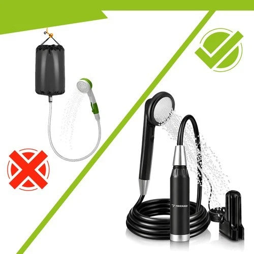 Doccia da Campeggio Portatile USB Ricaricabile Esterna Camper Trekking + custodia