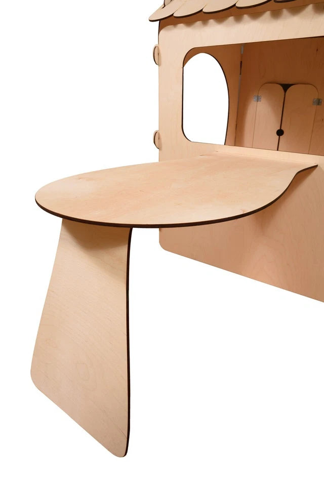 casa per bambini in legno casetta gioco con lavagna luci e tavolo