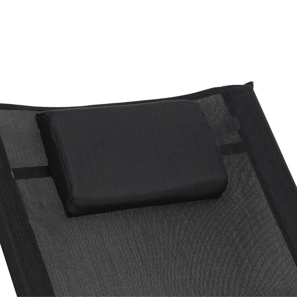 Sdraio da giardino sedia a dondolo portata 120 kg supporto in metallo impermeabile
