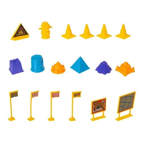 sabbia cinetica sand set sabbia modellabile con mezzi da cantiere e accessori
