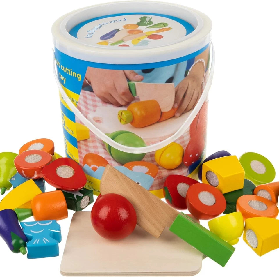 Frutta e verdura gioco in legno per bambini giocattolo cibo cucina chef in legno
